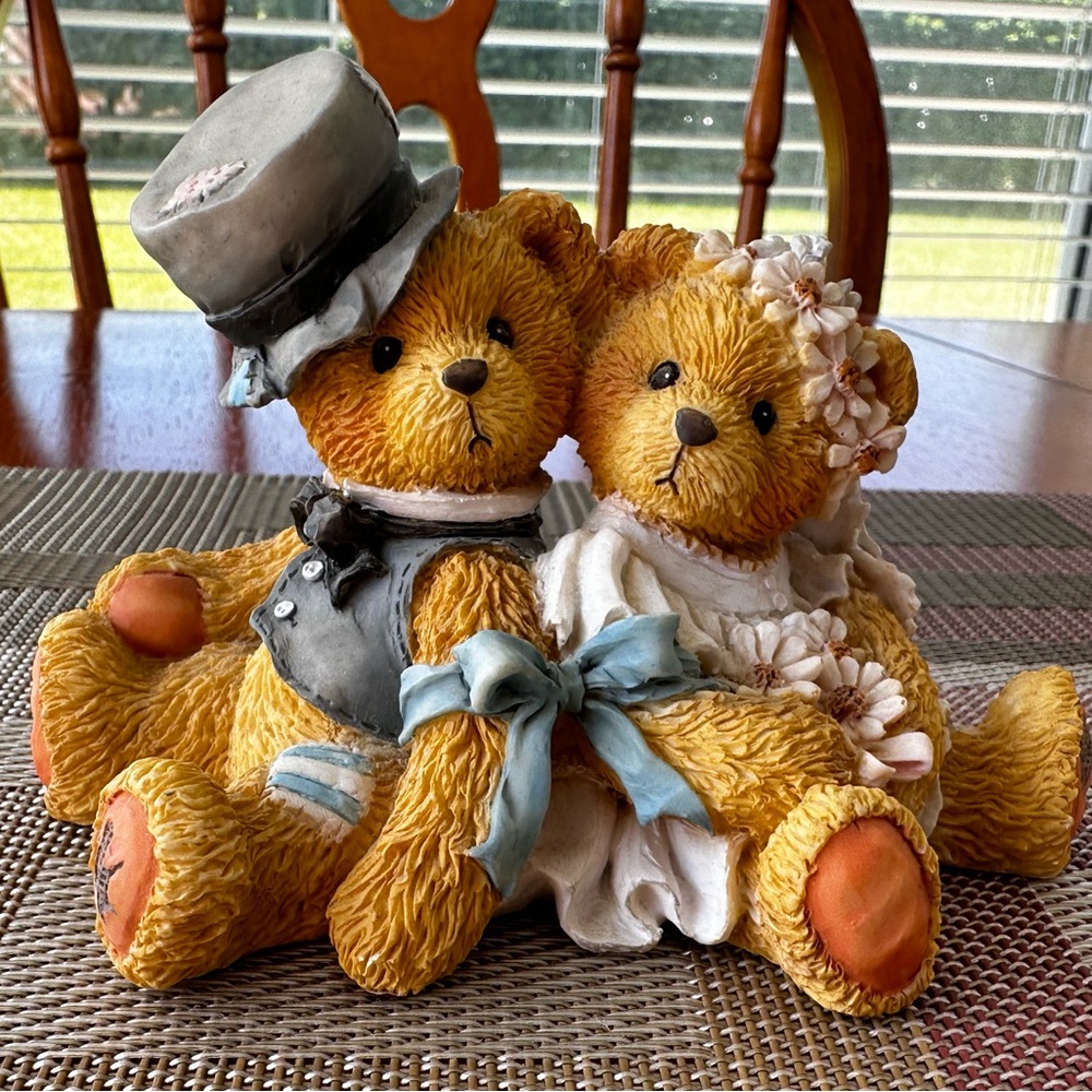 Vintage 1992 P. Hillman "Robbie and Rachael" Figurine Love Bears All Things